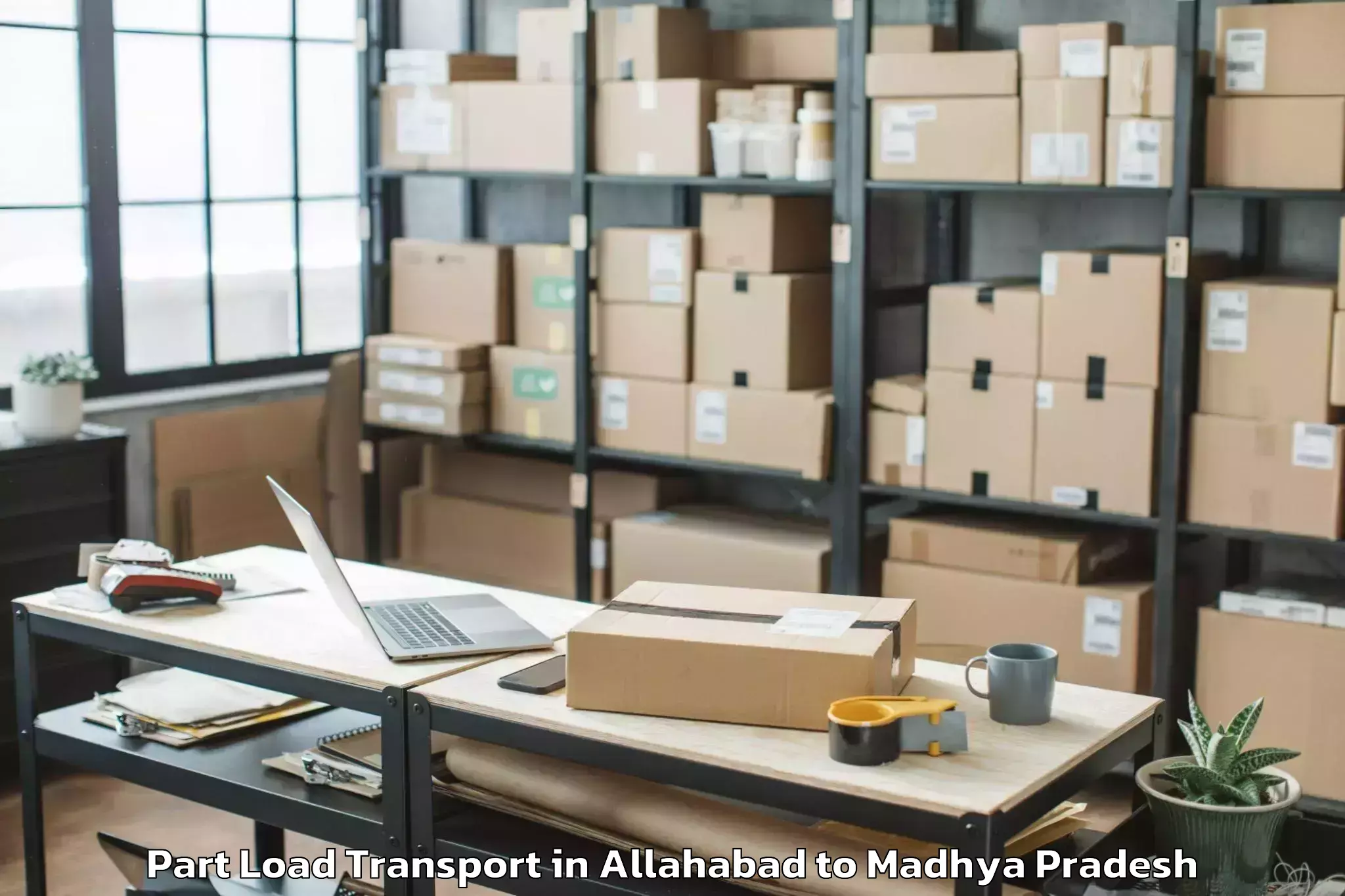 Allahabad to Ghatiya Part Load Transport Booking